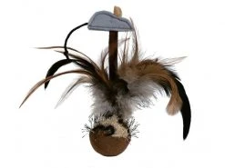 Trixie Katzen-Spielzeug Steh-auf-Federball mit Maus